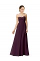 Buy Strapless Chiffon Bridesmaid Dress with Criss Cross Shirred Bodice UK