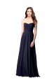 Buy Luxe Chiffon Bridesmaid Dress with Sweetheart Neckline and Shirred Bodice UK