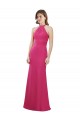 Buy Slim A-Line Long Chiffon Bridesmaid Dress with Strappy Back UK