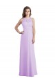 Buy Sweetheart Long Chiffon Bridesmaid Dress with Halter Straps UK