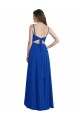 Buy Draped High Low Chiffon Bridesmaid Dress with Cross Over Bodice UK