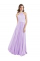Buy Halter Chiffon A-Line Bridesmaid Dress with Flounce Back UK