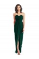 Buy Twist Front Draped Chiffon Bridesmaid Dress with Slit UK