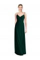 Buy Wide V-Neck Long Spaghetti Strap Chiffon Bridesmaid Dress UK