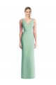 Buy Sleeveless Tie Back Chiffon Trumpet Chiffon Bridesmaid Dress UK