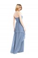 Buy Strapless Chiffon Bridesmaid Dress with Skirt Overlay UK