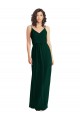 Buy V-Neck Blouson Bodice Chiffon Maxi Bridesmaid Dress UK