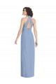 Buy V-Neck Halter Back Straps Chiffon Formal Bridesmaid Dress UK
