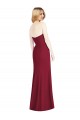 Buy Strapless Chiffon Trumpet Bridesmaid Dress with Front Slit UK