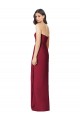 Buy Side Front Slit Draped Strapless Chiffon Bridesmaid Dress UK