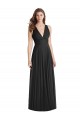 Buy Full Length V-Neck Chiffon Bridesmaid Dress with Wide Criss Cross Straps UK