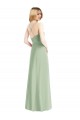 Buy Cowl Neck Criss Cross Back Chiffon Maxi Bridesmaid Dress UK