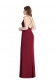 Buy Criss Cross Back Mermaid Wrap Chiffon Bridesmaid Dress UK