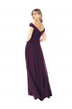 Buy Classic Off the Shoulder Draped Chiffon Bridesmaid Dress UK