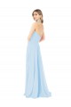 Buy Criss Cross High Neck Halter Chiffon Bridesmaid Dress UK