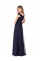 Buy Off the Shoulder Classic Chiffon Bridesmaid Dress with Draped Bodice UK