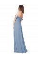 Buy Empire Waist Off the Shoulder Chiffon Bridesmaid Dress with Sweetheart Bodice UK