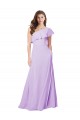 Buy Draped One Shoulder Long Chiffon Bridesmaid Dress  UK