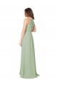Buy High Halter Neck Keyhole Chiffon Bridesmaid Dress UK
