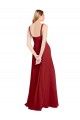 Buy Sweetheart Neckline Long Chiffon Bridesmaid Dress with Side Slit and Wide Straps UK