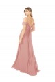 Buy Draped Shoulder Sash Back Chiffon Bridesmaid Dress UK
