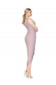 Buy Cocktail Length High Low Mermaid Chiffon Wrapped Bridesmaid Dress / Formal Prom Dress UK