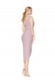 Buy High Low One Shoulder Ruffles V-Neck Chiffon Wrap Bridesmaid Dress / Formal Prom Dress UK