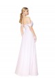 Buy Off the Shoulder Long Full Length Chiffon Bridesmaid Dress / Formal Prom Dress UK