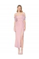 Buy Mermaid Cold Shoulder Short Knee Length Chiffon Bridesmaid Dress / Formal Prom Dress UK