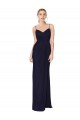 Buy Draped Spaghetti Straps Long Chiffon Mermaid Bridesmaid Dress / Formal Prom Dress UK