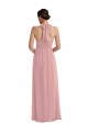 Buy Empire Waist Long Halter Maxi Bridesmaid Dress UK