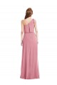 Buy One Shoulder Bow Blouson Bodice Maxi Bridesmaid Dress UK