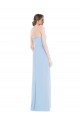 Buy Strapless Sweetheart Maxi Bridesmaid Dress with Pleated Front Slit UK