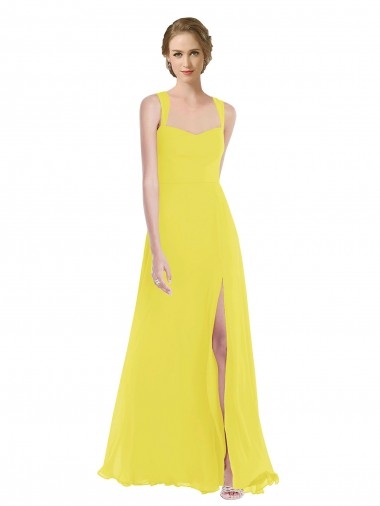 Buy Wide Strap Sweetheart Maxi Bridesmaid Dress UK