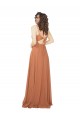 Buy Chiffon Bridesmaid Dress with Tie Back Keyhole UK