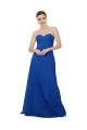 Buy Strapless Sweetheart Draped Chiffon Bridesmaid Dress UK