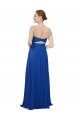 Buy Strapless Sweetheart Draped Chiffon Bridesmaid Dress UK