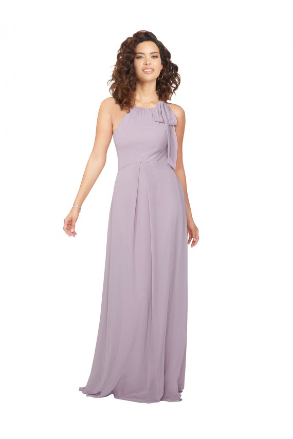 Buy Halter Neck Bridesmaid Dress with Bow UK