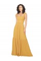 Buy Tied Strap Square Neck Long Chiffon Bridesmaid Dress UK