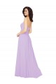 Buy Draped Sweetheart Long Chiffon Bridesmaid Dress with Front Slit UK
