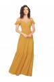 Buy Ruched Keyhole Back Boho Chiffon Bridesmaid Dress UK