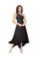 Buy Midi Length One Shoulder Chiffon Cocktail Bridesmaid Dress UK