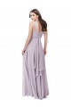 Buy Draped Chiffon Bridesmaid Dress with Sash UK