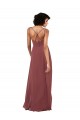 Buy Simple V-Neckline Chiffon Formal Bridesmaid Dress with Pleated Skirt UK