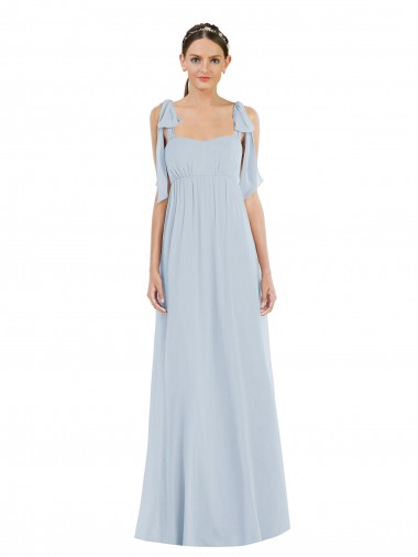 Buy Tie Shoulder Empire Waist Maxi Bridesmaid Dress UK