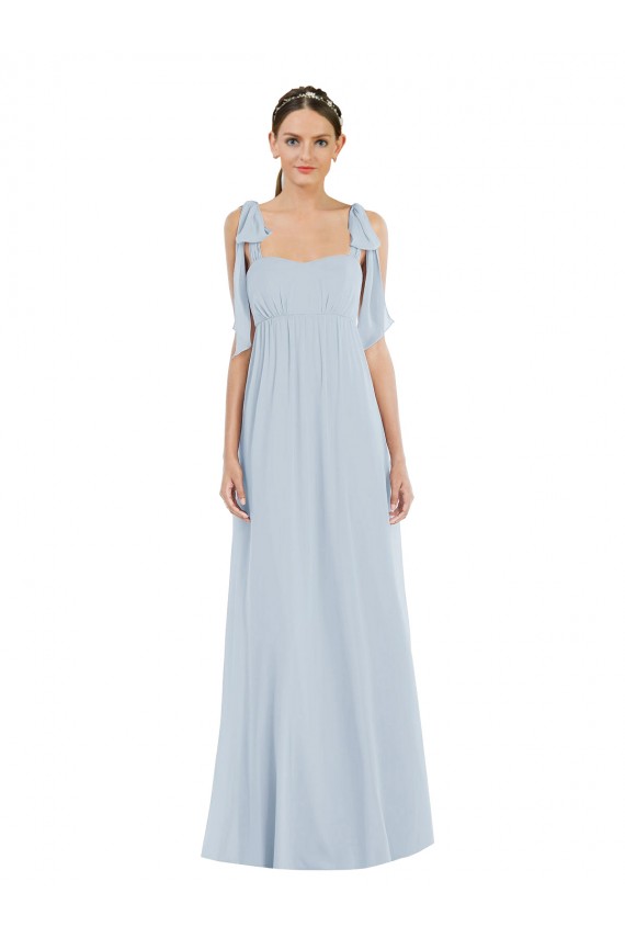 Buy Tie Shoulder Empire Waist Maxi Bridesmaid Dress UK
