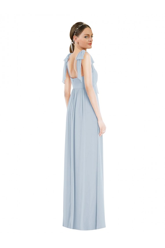 Buy Tie Shoulder Empire Waist Maxi Bridesmaid Dress UK