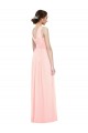 Buy V-Neck Full Length Chiffon Bridesmaid Dress UK