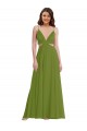 Buy Ruffled Chiffon Cutout Maxi Bridesmaid Dress UK