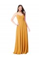 Buy Chiffon A-Line Bridesmaid Dress with Halter Back UK